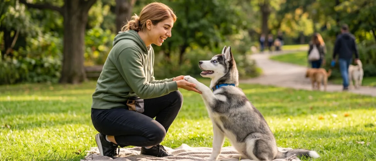 آموزش فرمان‌های پایه به سگ؛ بشین، بخواب، غلت و بیشتر